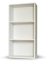 Way Basics Rectangle Plus Eco-Friendly Modern 3-Shelf Storage Unit, White