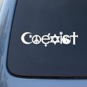COEXIST - Peace - Vinyl Car Decal Sticker #1769 | Vinyl Color: White