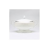 Noritake Satin Lace 70-Ounce Covered Vegetable Bowl
