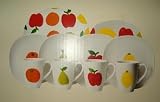 Essential Home Porcelain 12 Piece Dinnerware
