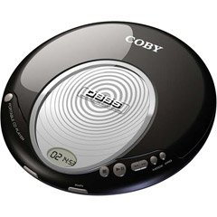 COBY SLIM PERSONAL CD PLAYER BLK