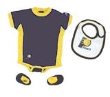 Indiana Pacers Two Color Creeper with Bib and Booties