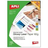 Apli Laser Paper Glossy Double-sided 160gsm A4 Ref 11817 [Pack 100]