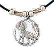 Earth Spirit Necklace - Howling Wolf - Earth Spirit Necklace