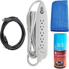 Belkin PureAV HDTV Essentials Kit with HDMI Cable, Surge Protector and Cleaning Spray