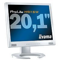 Iiyama ProLite H511S-W 20 Zoll TFT Monitor weiß/beige DVI