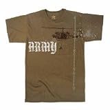 Rothco Vintage Brown Army Helicopter T-Shirt 66800
