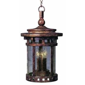 Maxim Lighting 30038CDSE - Santa Barbara 3 Light Outdoor Hanging Lantern - 30038CDSE by Maxim Lighting