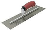 IMAGE OF MARSHALLTOWN The Premier Line 15283 16-Inch by 4-1/2-Inch Finishing Trowel with Curved DuraSoft Handle