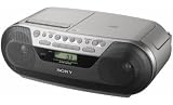 Sony CFDS05 CD Radio Cassette Player with Audio In