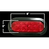 6 Red LED Truck Trailer Light KIT Stop Tail Turn STT by Global Parts