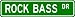 ROCK BASS Street Sign ~ Fishing ~ Great Fish Sign for your Lodge, Gameroom, Basement, Garage, Barn - 6 x 24 inches