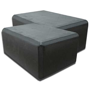 4 Yoga Blocks 4 lb (2 Per Pack) Black