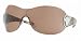 VERSACE 4162 B VE4162B 108/73 10873 HAVANA PLASTIC BROWN LENS SHIELD SUNGLASSES SHADES