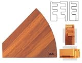 Boa - Angled Clam Knife Block - Walnut Wood