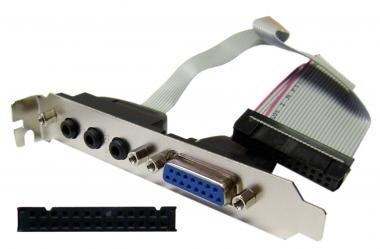 Audio / Game Port Cable with Bracket. Audio / Video Adaptors, Audio / Video Adaptors