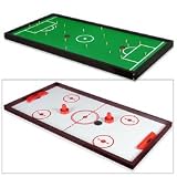 Double-Sided Game Board for Mini Pool Table - Hockey and Soccer