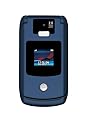 Motorola RAZR V3x Unlocked Cell Phone with 2 MP Camera, 3G, MP3/Video Player, MicroSD Slot--International Version with No Warranty (Dark Blue)