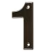 Tools & Hardware : Ultra Hardware House Number 1 - Oil-Rubbed Bronze