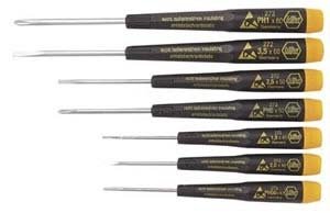 Best Price Wiha 27390 Slotted And Phillips Screwdriver Set, Precision ESD Safe, 7 Piece