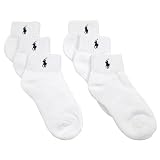 Polo Ralph Lauren boys quarter socks white 6pairs