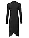 JJ Perfection Women's Open Front Long Coattail Classic Cardigan