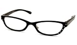 UrbanSpecs Readers Crystal Readers Reading Glasses - HR14909 Black