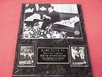 Yankees Babe Ruth 2 Card Collector Plaque NEW PHOTO SIGNING AUTOGRAPHS!