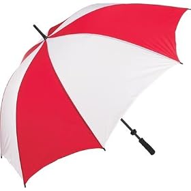 All Weather 60 Red and White Umbrella