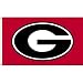 NCAA Georgia Bulldogs 3-by-5 Foot Flag G Logo with Red Background with Grommets