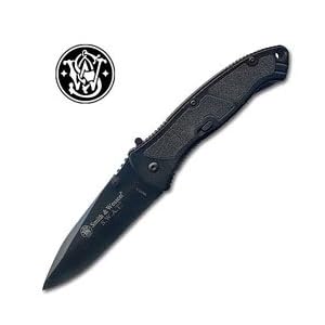 Smith and Wesson SWATLB Large Assisted Opening Knife, Black by Smith & Wesson