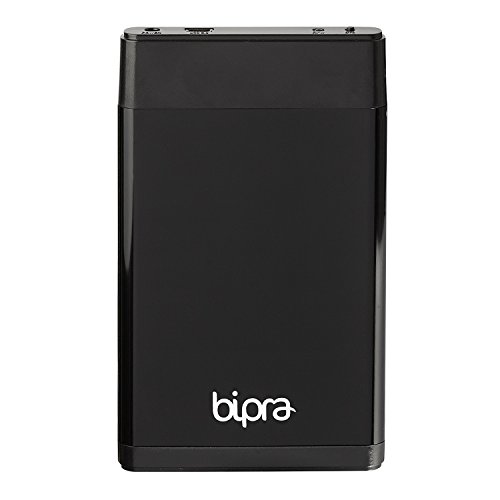 Bipra 500GB External Portable Hard Drive Includes One Touch Back Up Software - Black - FAT32 (500GB)