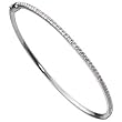 14kt White Gold Modish Diamond Bangle Bracelet