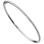 14kt White Gold Modish Diamond Bangle Bracelet