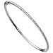 14kt White Gold Modish Diamond Bangle Bracelet
