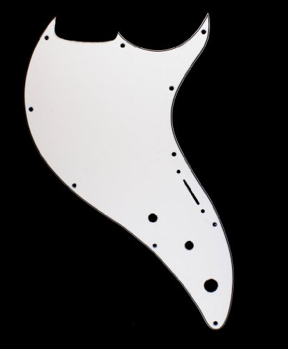 3 Ply Guitar Pickguard For Line 6 Variax 600 - WHITE (C06)