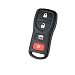 4 Buttons Keyless Remote Key Case Shell For Nissan No Chips Inside FCC ID: KBRASTU15