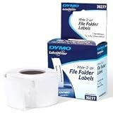 30277 260-labels 9/16 X 3-7/16 White File Folder Dymo Labelwriter