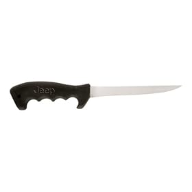 Rubber-Handle Fillet Knife - Black