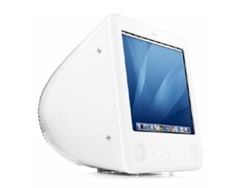 Apple eMac - All-in-one - 1 x PPC G4 1.25 GHz - RAM 256 MB - HDD 1 x 40 GB - CD - Radeon 9200 - Mdm - MacOS X 10.4 - Monitor : 17 CRT