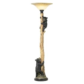 Dick Idol Climbing Bears Torchiere Floor Lamp by Dick Idol
