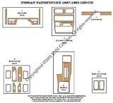 Nissan Pathfinder Dash Trim Kit 87-93 - 19 pieces - Simulated Carbon Fiber
