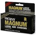 Trojan Magnum Large Size Latex Condoms, Lubricated, 12-Count Boxes (Pack of 3)