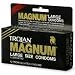 Trojan Magnum Premium Latex Condoms, Lubricated, Large Size , 12 condoms
