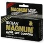 Trojan Magnum Large Size Latex Condoms, Lubricated, 12-Count Boxes (Pack of 3)