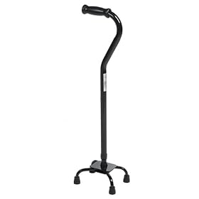 Medline Bariatric Quad Cane, Black