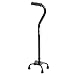 Medline Bariatric Quad Cane, Black
