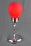 Art Deco Candy Red LIGHT BULB Desk or Task Lamp