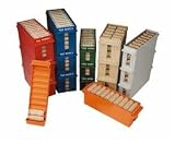 MMF Industries 212080000 PORTA-COUNT, Rolled Coin Storage Tray Set, Pennies, Nickels, Dimes, Quarters, $5, $20, $50, $100 , Red, Blue, Green, Orange (Each)