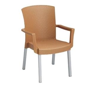 Grosfillex® Havana Classic Armchair - Tobacco (Sold In Pkg Qty 12). Package of 12 by 